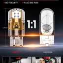 LASFIT 7443 LED Brake Tail Light Bulb, Super Bright 7444NA 7443R 7444 7440 7440A for Stop Parking Lights, W21W WY21W 992, Not for Trucks, Red (2pcs)