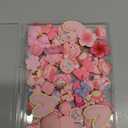 60PCS Pink Slime Charms Cute Flatback Resin Charms for Slime, Random Kawaii Decoden Charm for Embellishments Phone Junk Case Charms Bulk Rainbow Bow Heart Lollipop, Scrapbooking DIY Decor