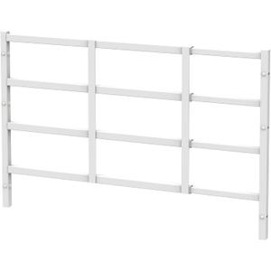Fixed Window Safety Guard for Children Child Kids 19x 38 Adjustable Width Prevents Accidental Falls, Non-Egress, Tamper Resistant Screws Included, White, Single Pack (19x38 inches)