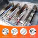 Hisencn SUS304 Stainless Steel Grill Parts Kit for Charbroil Advantage Series 4 Burner 463344015 463240015 463432215 463343015 Gas Grills 3 Burner 463436815 Grill Burners Heat Plate Replacement Parts