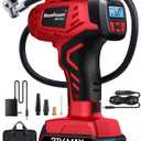 Digital Cordless Tire Inflator Portable Air Compressor Automatic 160PSI w/Gauge Screen & 4+N Smart Mode & Dual Power Supply, Rechargeable 21V Battery Powered Handheld Air Pump, Car Tire Pump