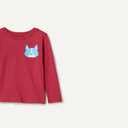 Amazon Essentials Boys and Toddlers' Long-Sleeve Cotton T-Shirts (X-Small, Dark Red Dog)
