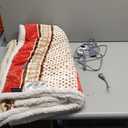 Westinghouse Christmas Heated Throw Blanket, Super Soft Flannel to Sherpa Electric Throw with 6 Heating Levels & 2-10 Hours Auto Off, Fast Heating & Overheat Protection, 50x60 Inch