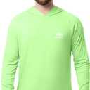 ColdPruf Men's Sunpruf Long Sleeve Performance Sun Protection UPF 30 Hooded Shirt (Green) XL