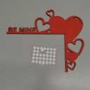 Valentine's Day Wooden Sign Valentine's Day Door Corner Decoration Valentine Door Drame Decor Holiday Door Decor Valentine Front Door Decor Valentine's Day Hearts Decor (Elegant)