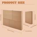 Cholemy 2 Sets 8 Pcs Picture & Mirror Moving Boxes, 40" x 30" x 3.5" Adjustable TV Boxes for Moving Packing Shipping Picture TV Glass Storage Carton Supplies
