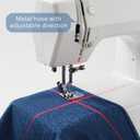 Magnetic Quilting Light for Sewing Machine  Red Crosshair Laser Guide for Straight Stitching, Hands-Free Precision Seam Tool with Flexible Gooseneck, Plug-in Power for Consistent Brightness