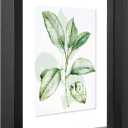 CORE ART 8x10 Floating Picture Frame,Double Plexglass Floating Frame for 5x7,4x6 Pictures,Wall or Tabletop Display, Black