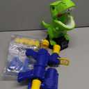 Dinosaur Shooting Toys for Kids 3-5 Years, Movable Target Shooting Games with 2 Air Pump Launcher, Interactive Competition Game Gift for Boys and Girls Ages 3 4 5 6 7 8 Years Old (2 Popper Guns)