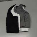 Sports Bras for Women Pack Racerback High Support Bras with Adjustable Straps-Padded Seamless Yoga Bra (X-Large, Black+gray+white)