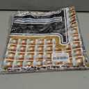 AWAYTR 35” Alphabet Head Scarf for Women Like Silk Scarf for Hair Scarves Hair Bandana For Women Headscarf Hair Wrap Scarfs Neck (J) Pack Of 3