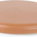 Sigmat PU Leather Round Chair Cushion Memory Foam Waterproof Round Stool Cushion for Kitchen Stool, Living Room Chiar, Office Chair, Car or Floor Pillow(14 Inch, Brown)