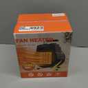 Buyplus Outdoor Heaters for Patio, 1500W Portable Garage Heater with Overheat Protection & 3S Fast Heating, Non-Slip Cushion, Electric Space Heater for Patio, Garage, Bedroom, Office, Black