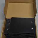 Eersida 12 Pack Mini Clipboards 4 x 6 Inch Small Pocket Plastic Memo Clipboards with Profile Clip for Small Notepads Receipts Tickets (Black)