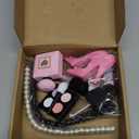 Chunful 9 Pcs Makeup Cake Topper Makeup Birthday Party Decorations 3D Resin Cosmetics Lipstick Perfume Bottle Eye Shadow Blush Make up Cake Decoration for Bridal Shower Bachelorette Women Spa Birthday