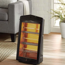 PELONIS QUARTZ RADIANT HEATER BLK