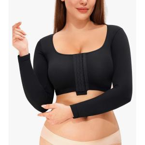 Nebility Arm Compression Sleeve Women Arm Shaper Post Surgery Post Surgery Front Closure Bra Size Small