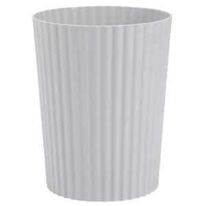 JiatuA Small Trash Can Plastic Wastebasket Round Garbage Container Bin for Bathroom, Kitchen, Bedroom, Home Office, College Dorm, White