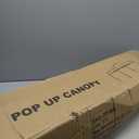 10x10 Pop Up Canopy with Sidewalls, Easy Up Canopy Tent, Heavy Duty Tents for Parties, One Person Set Up Event Tent, White (Silver-coated White)
