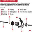 23 Pcs FWD Front Wheel Drive Bearing Adapters Puller Press Replacement Installer Removal Tool Kit