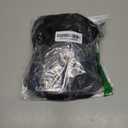 Small Lace Front Wig Middle Part Wavy Yaki Synthetic Wig Heat Resistant Fiber Natural Looking 18 Inch Wavy Wig for Women  Off Black