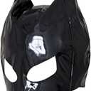 Mask Ladies Sexy Cat Mask Latex Ladies Cat Sexy Half Face Masquerade Halloween Eyemask for Cosplay Party Costume (Black)