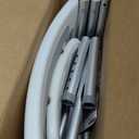 Shower Chair with Back for Elderly and Disabled, Shower Seat Bench Stool, Adjustable Height, 350 lbs Capacity, FSA/HSA Eligible, Rectangular