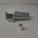 4 Inch Dryer Vent Cover Outside Hooded Wall Vent with Screen and Damper, Exhaust Vent Wall Mount Exterior Wall Vents Cover Cap for Dryer Ventilation&Outdoor Air Exhaust, Galvanized Steel, White