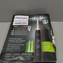 Philips Sonicare ProtectiveClean 5300 Rechargeable Electric Toothbrush, with Pressure Sensor, 3 Cleaning Modes, SmarTimer and QuadPacer, with 2 Bonus Brush Heads, Travel Case, Black, Model HX6423/34