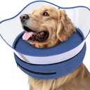 Supet Raised Inflatable Dog Cone Alternative Collars for After Surgery, Dog Donut Collar After Surgery, Soft Pet Cone for Small Medium Large Dogs to Stop Licking, XXL