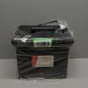 Pendaflex Portable File Box with File Rails, Simple Document Storage, File Bin for Home and Office, Hinged Lid with Double Latch Closure, Black, 3 Black Letter Size Hanging Folders Included (41742AMZ)