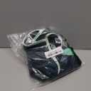 Beautikini Period Swimwear Women One Piece Menstrual Swimsuit Leakproof Racerback Athletic Bathing Suit for Teens Girls (Medium, Blue White)