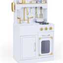 Teamson Kids Versailles Classic Kids Wooden Play Kitchen, White