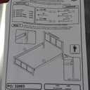 AFI
Berkshire Light Toffee Natural Bronze Solid Wood Frame Full Low Profile Platform Bed with Matching Footboard