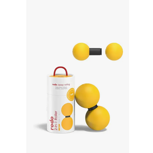 Rodo 2in1 Soft Peanut & Lacrosse Ball Roller | Deep Tissue Massage Tool for Fascia, Plantar Fasciitis, HIPS & Back | Mobility & Recovery Roller | Compact, TravelFriendly, Pilates, Therapy Ready