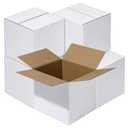 8x8x8" White Shipping Boxes, 25-Pack, Heavy-Duty Corrugated Mailer Boxes for Small Business, DIY Gift Boxes for Perfume & Jewelry, Crush-Resistant
