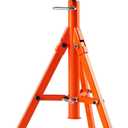 VEVOR Pipe Stand, 2500LBS Heavy Duty Pipe Jack Stands, 27.2"-52" Height Adjustable V Head Pipe Stand, 45# Steel Folding Jack Stand for 1/2-12 inches Pipes