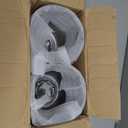 4Pcs 4.25" Push Through Wheel Center Caps Stainless Trailer Hub Cap for Truck SUV RV Wheel Rim (Fit 4.25" Bore 4.29" H Chrome)
