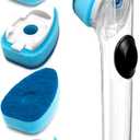 Dishwand with Refills, Dish Wand with Handle Replacement Sponge Heads, Non Scratch Soap Control Leak-Proof Dispenser Scrub,Heavy Duty Advanced Scrubber Brush Pads for Cleaning Dishes Sink Washing Tool