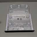 HIEEY Hollywood Vanity Mirror with Lights, Makeup 9 Dimmable Bulbs Three Color Lighting Modes, and 5X Magnification Mirror, Smart Touch Control, 360Rotation (White)