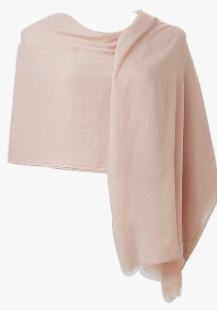 Womens Scarves Silk Scarves Feel Lightweight Pure 100% Cotton Scarves Shawls and Wraps for All Seasons, 34"x120"