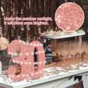 Eploger 30th Birthday Decorations for Women,30th Anniversary Decorations,30cm Rose Glod Glitter 30th Birthday Centerpieces for Table Decorations,Number 30 Table Topper Decor