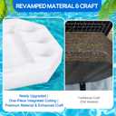 Qinyoung Large Floating Drink Holder, White Floating Refreshment Table Tray Compartment, Portable Pool Tray for Swimming Pool Accessories Hot Tub Beach and Party Decor(Hexagonal Six Hole)