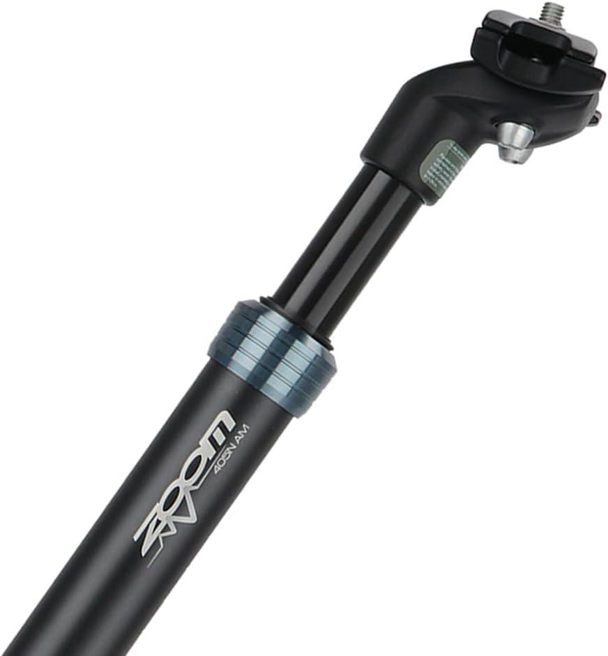 Zoom Bicycle Suspension Seatpost for eBike, Suitable for Riders 130-220lbs (60-100kg) (33.9mm (27.2 post with 33.9 shim))