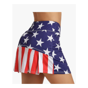 Ultrafun Women's Active Tennis Golf Skort Pleated Athletic Sports Running Skirt with Pockets and Shorts S