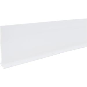 M-D Building Products 4-Inch x 120-Feet Dry Back Vinyl Wall Base, Flexible Dry Back Vinyl Trim with Toe - Easy Install Molding Trim for Floors, Baseboards, Bulk Roll, Snow White (75507)