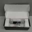 AboveTEK Laptop Locking Station, Premium Aluminum MacBook Security Lock with High-Security Copper Cylinder, Anti-Theft Computer Lock for All 11"-17" No-Slot Notebooks, Non-Slip Base for Public Spaces (Silver)