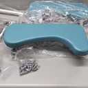 PELEGON Raised Toilet Seat with Handles (400lb)  Adjustable Height & Width Toilet Chair with Arms, Toilet Riser with Handles, Toilet Chair Over Toilet, Handicap Toilet Seat for Elderly (Teal)