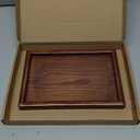 PATIKIL Wood Serving Tray 9x6 Inch Outer Base, Rectangular Decorative Platter for Home Decor Kitchen Table Candle Holder, Brown