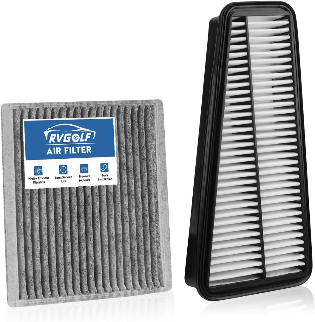RVgolf Engine+Cabin Air Filters Kit Fit for 2003-2009 Toyota 4RUNNER 4.0L, 2007-2009 FJ CRUISER 4.0L Engine Air Filter Set Car for My Car Automotive Accessories CF9846A CA9683